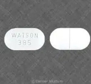 WATSON 385 (Acetaminophen and Hydrocodone 500 mg/7.5 mg)