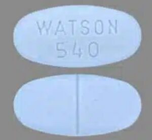 WATSON 540 (Acetaminophen and Hydrocodone 500 mg/10 mg)